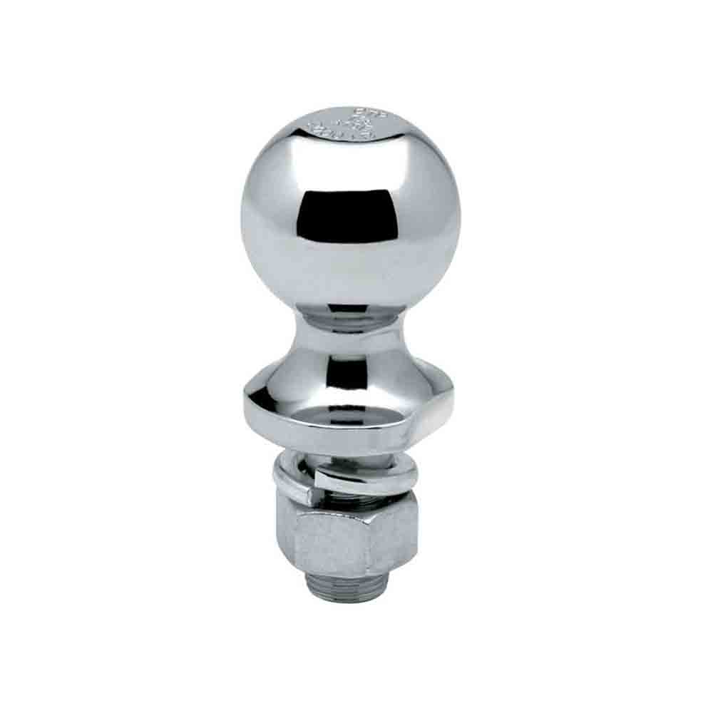 Class I (2,000 lb.) Chrome Trailer Hitch Ball - 1-7/8 Inch with 3/4" Shank (Replaced part #10)