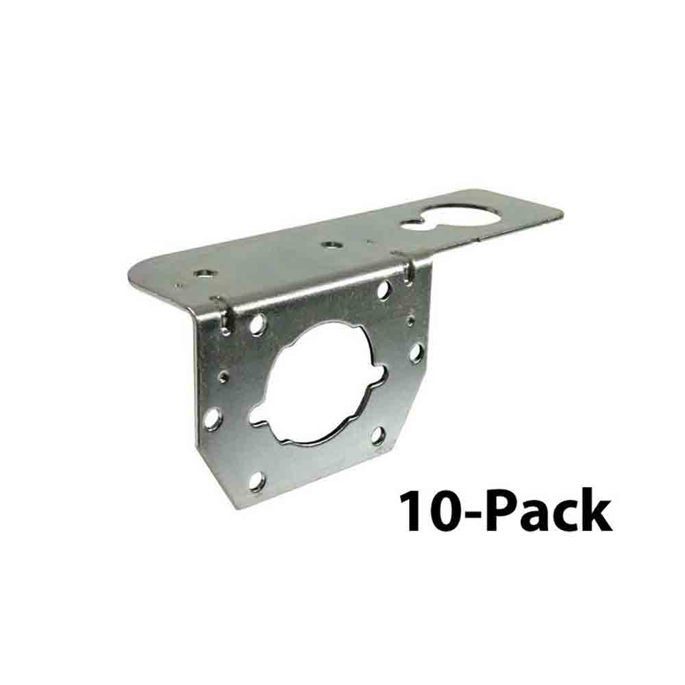 10-Pack of 4-Way and 6-Way Socket Mounting Bracket
