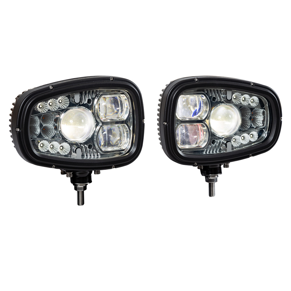 SAM Universal Heated LED Snow Plow Headlights