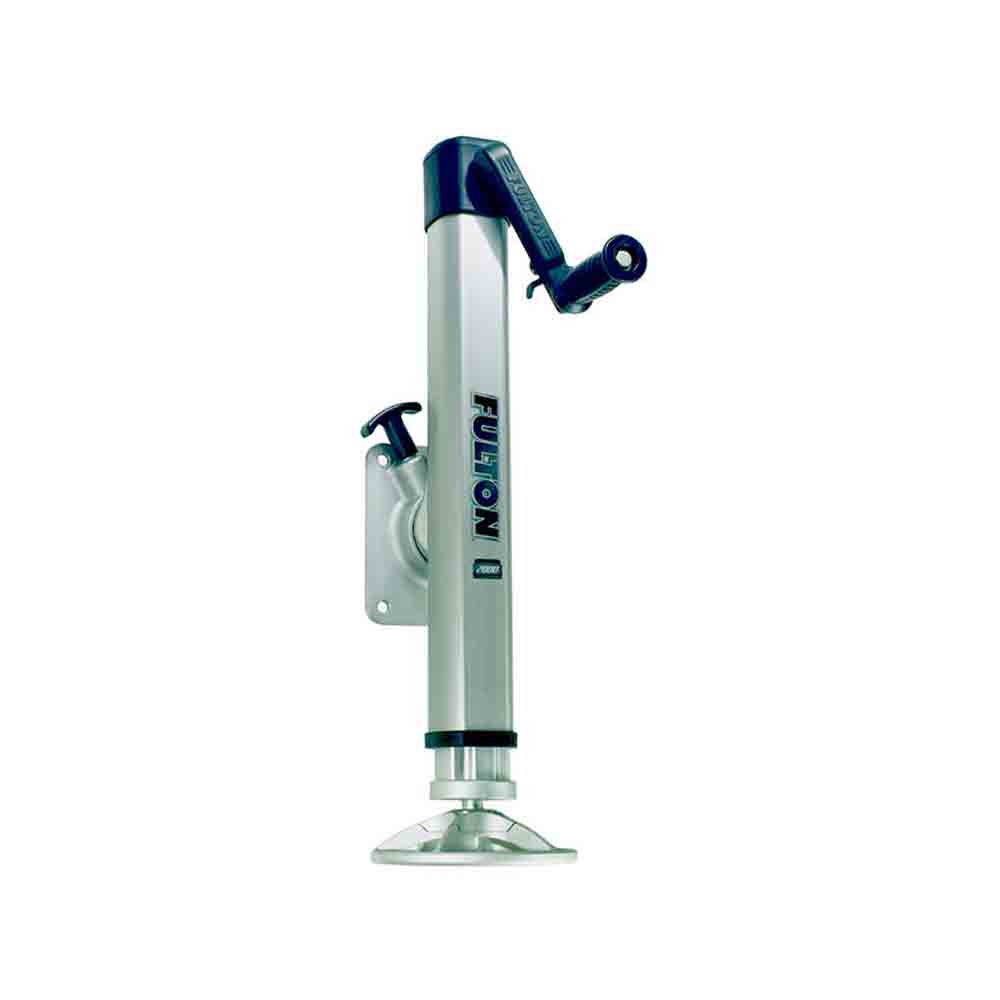 Fulton F2 Marine Trailer Jack, 2,000 lbs. Lift Capacity, Side Wind, Bolt-On Side Mount, 10 in. Travel