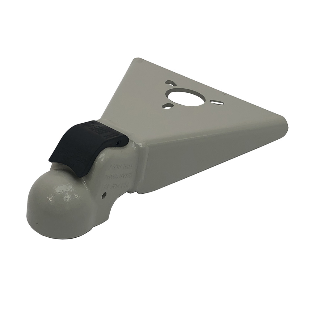 Demco Coupler, 2 5/16 Inch EZ Latch composite handle, A-frame weld on with jack hole, 50, Primed Finish
