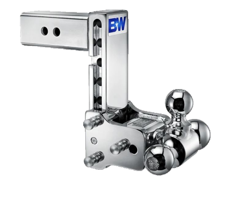 Tow & Stow Chrome Tri-Ball Ball Mount for 2-1/2