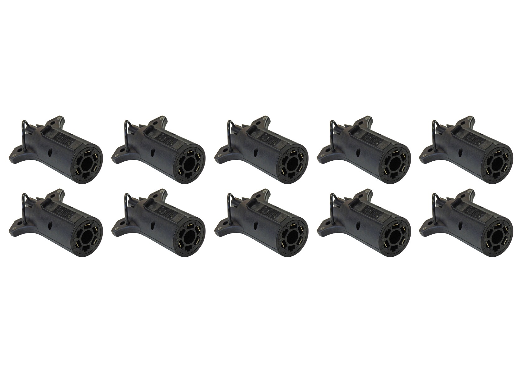 Wiring Adapter 7-Way With Flat Pins To 4-Flat - 10 Pack
