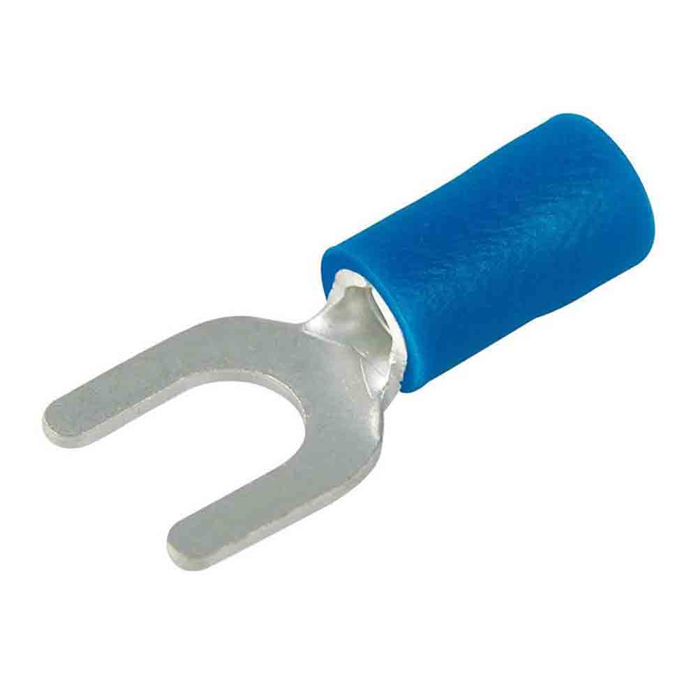 #10 Spade Terminal Connector - Blue - 25 Pack