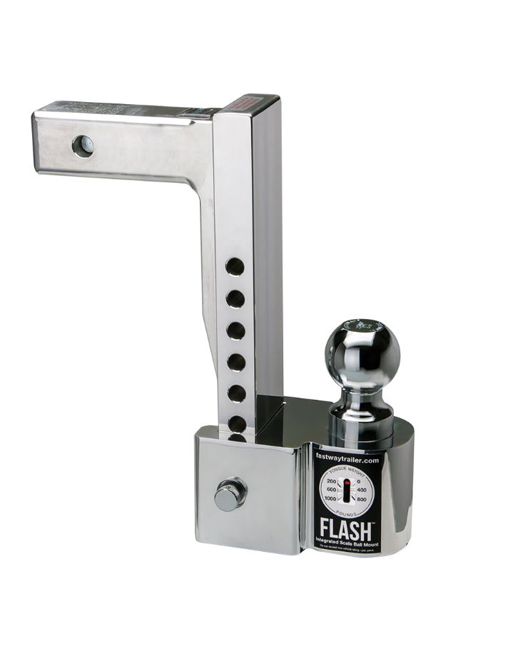 FLASH Integrated Scale Ball Mount (ISBM) with 10" Drop - 10,000 lb. Tow Capacity