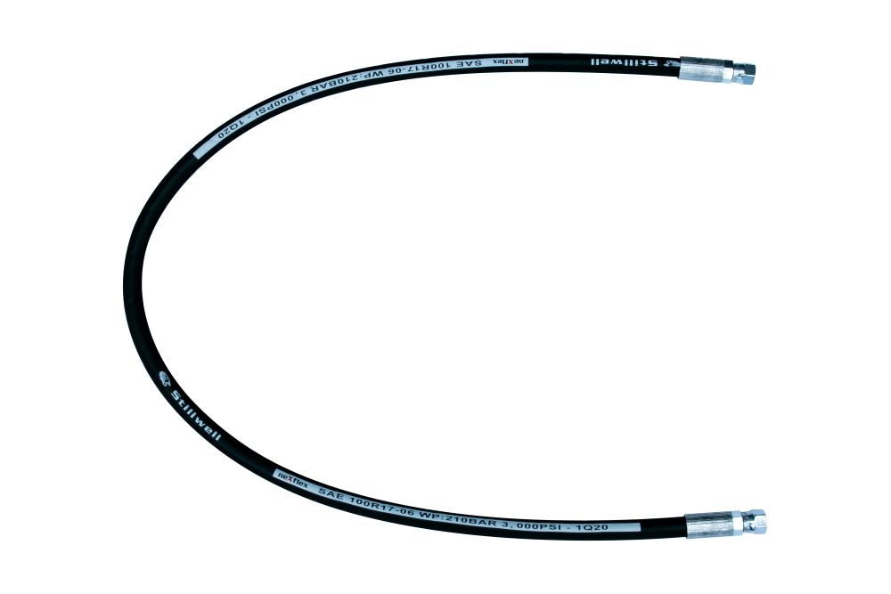 Stillwell Hydraulic Hose - 48" Long, 3/8", #6 Swivel, #6 Swivel
