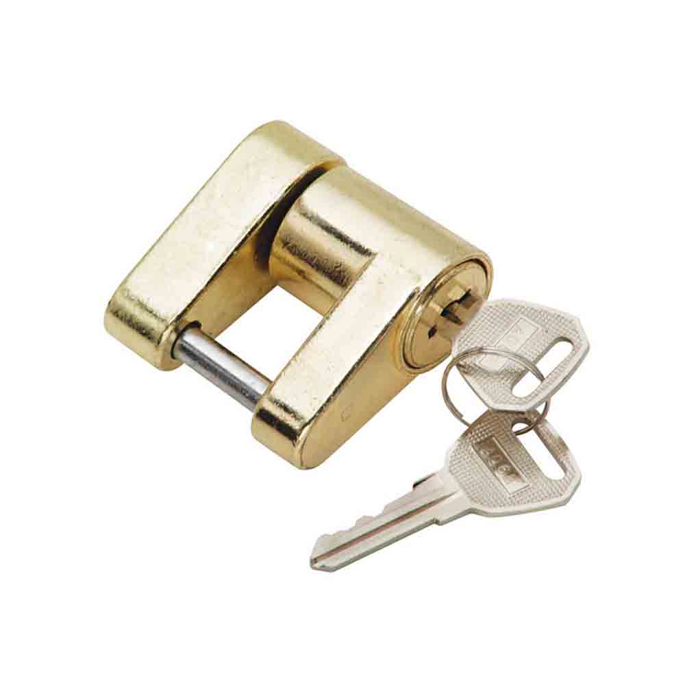 Coupler Latch Lock - Brass - 1/4 inch pin diameter