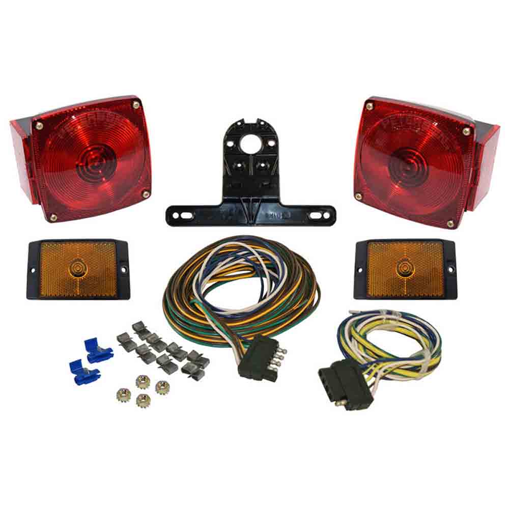 Trailer Light Kit with 25 Foot, 5-Way Flat Wiring Harness