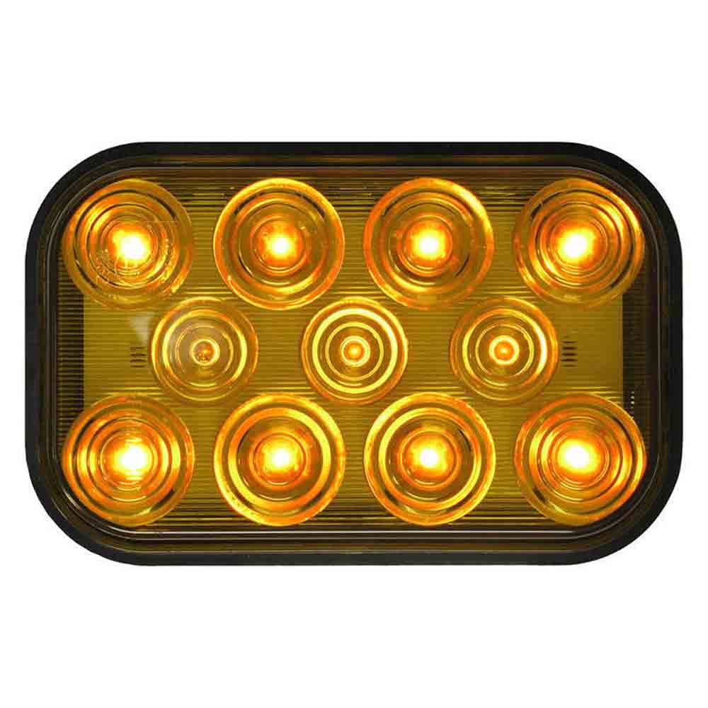 Rectangular LED Rear Direction Indicator Lamp - Amber