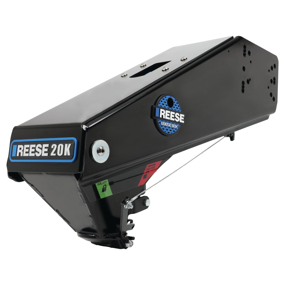 Reese (94920) Goose Box 5th Wheel Pin Box, Air Ride 20,000 lbs. Capacity, Fits (Lippert 1621, 1716, 0719, Rhino), (Fabex PB 600 Series)