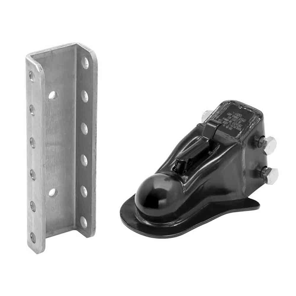 2-5/16 Inch Adjustable Stamped Coupler with Channel and Hardware