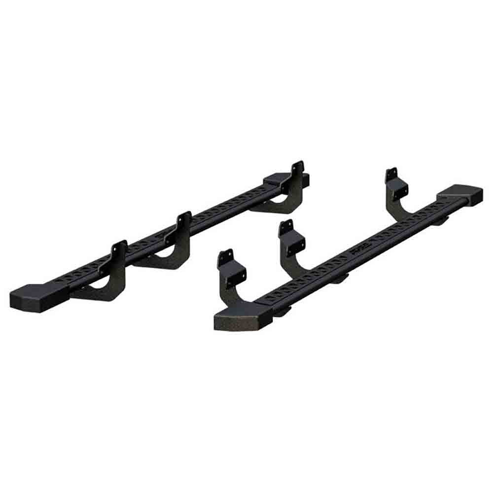 Select Ford F-150, F-250 SD, F-350 SD, F-450 SD, F-550 SD Models Aries Rocker Steps