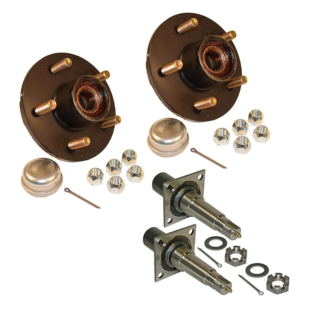 PRE-GREASED AXLE KIT - 3500# - 5 ON 4.5