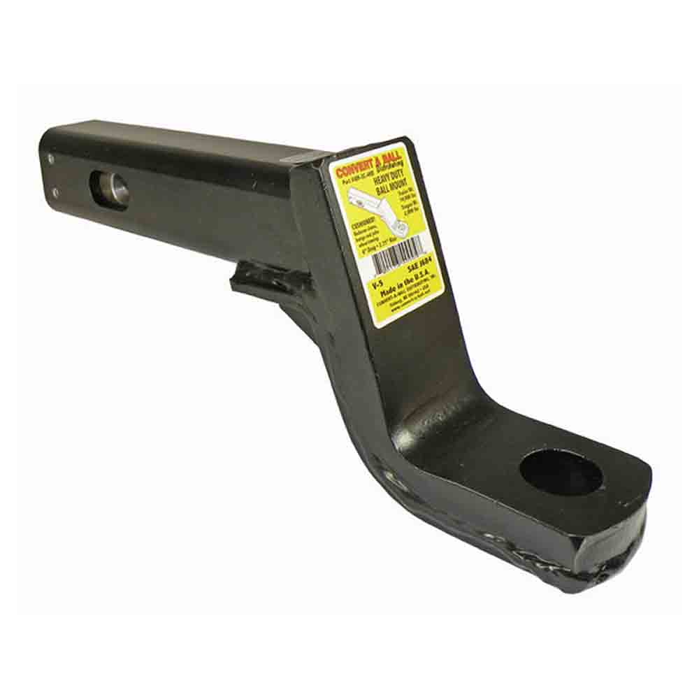Cushioned Heavy Duty Ball Mount fits 2" Receiver Hitch - 4" Drop - 2-1/4" Rise - 14,000 lb. Tow Capacity