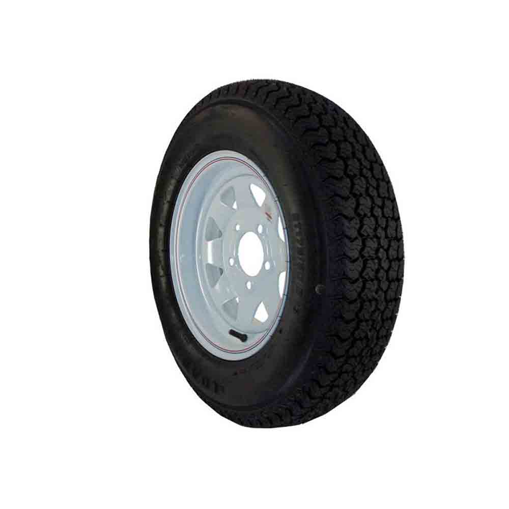 13 inch Trailer Tire and Spoked Wheel Assembly