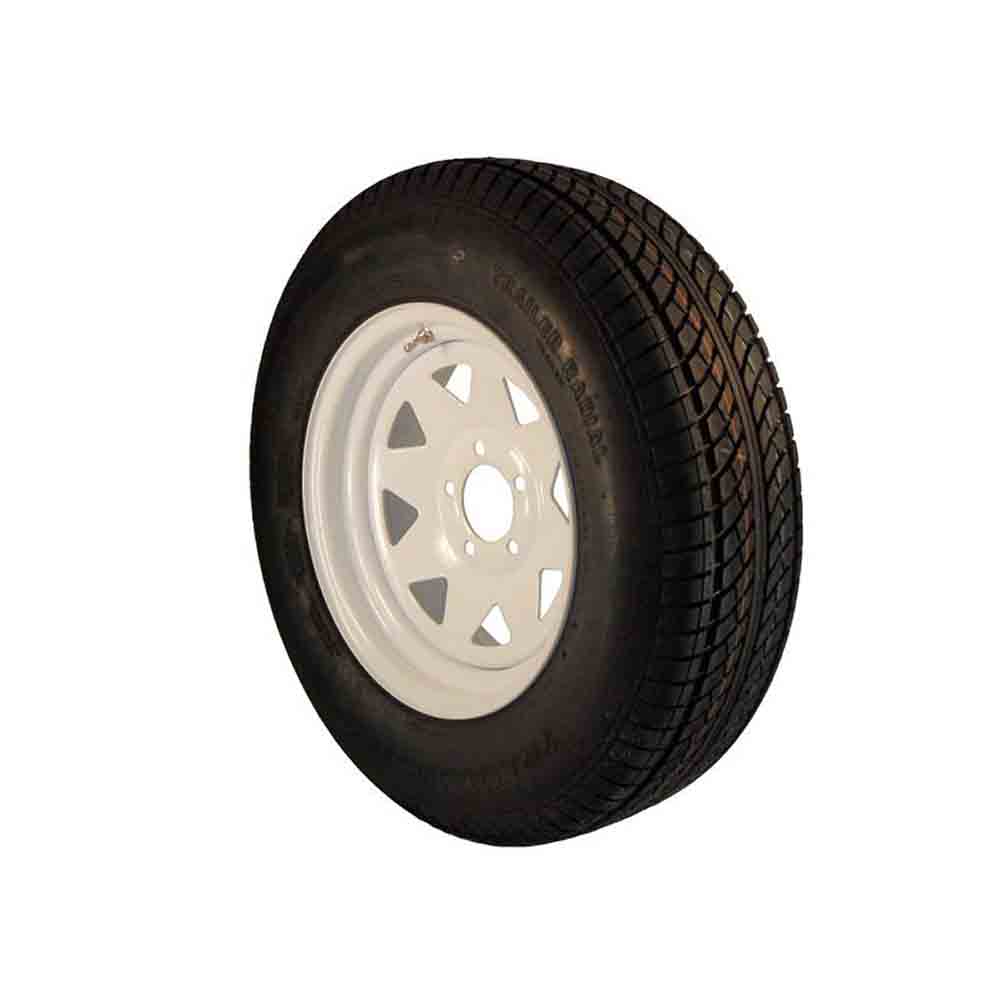 14 inch Trailer Tire and Spoked Wheel Assembly