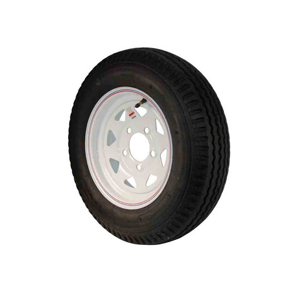 12 inch Trailer Tire and Spoked Wheel Assembly