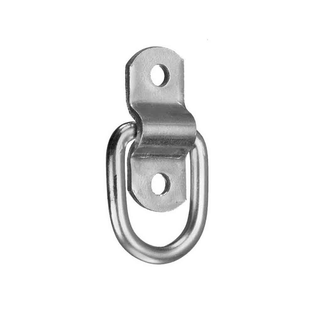 Buyers Products, 1/4 Inch Rope Ring With 2-Hole Mounting Bracket, Zinc Plated