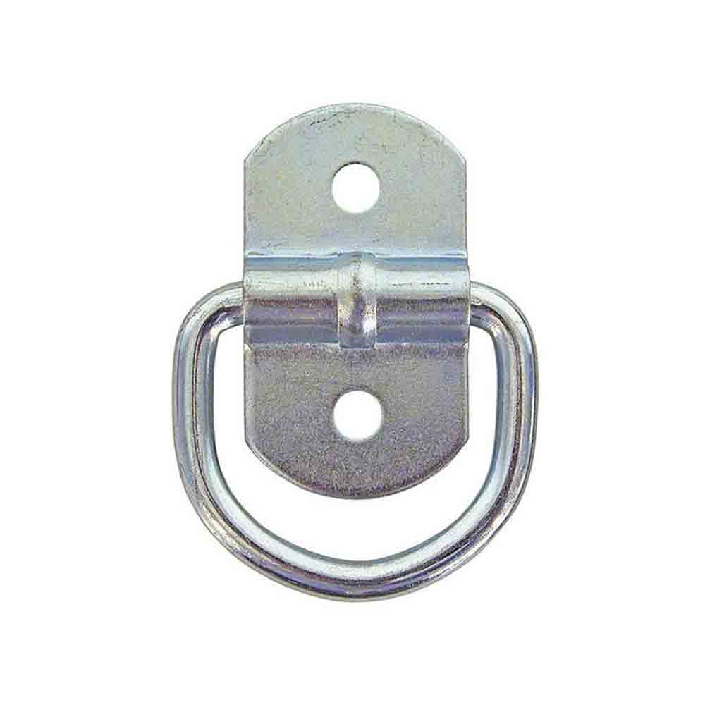 Buyers Products 1/4 Inch Forged Light Duty Rope Ring With 2-Hole Mounting Bracket, Zinc Plated