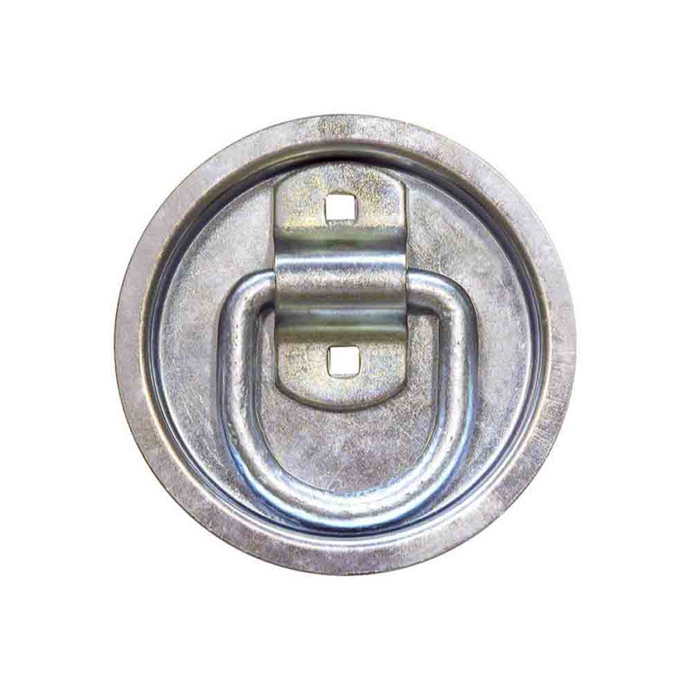 Bolt-On 1/2 Inch Forged D-Ring With Recessed Pan Mount