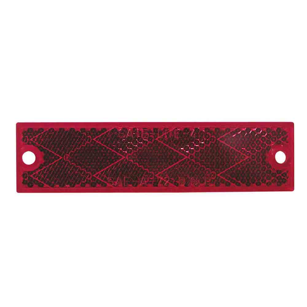 Compact Red Rectangular Reflector