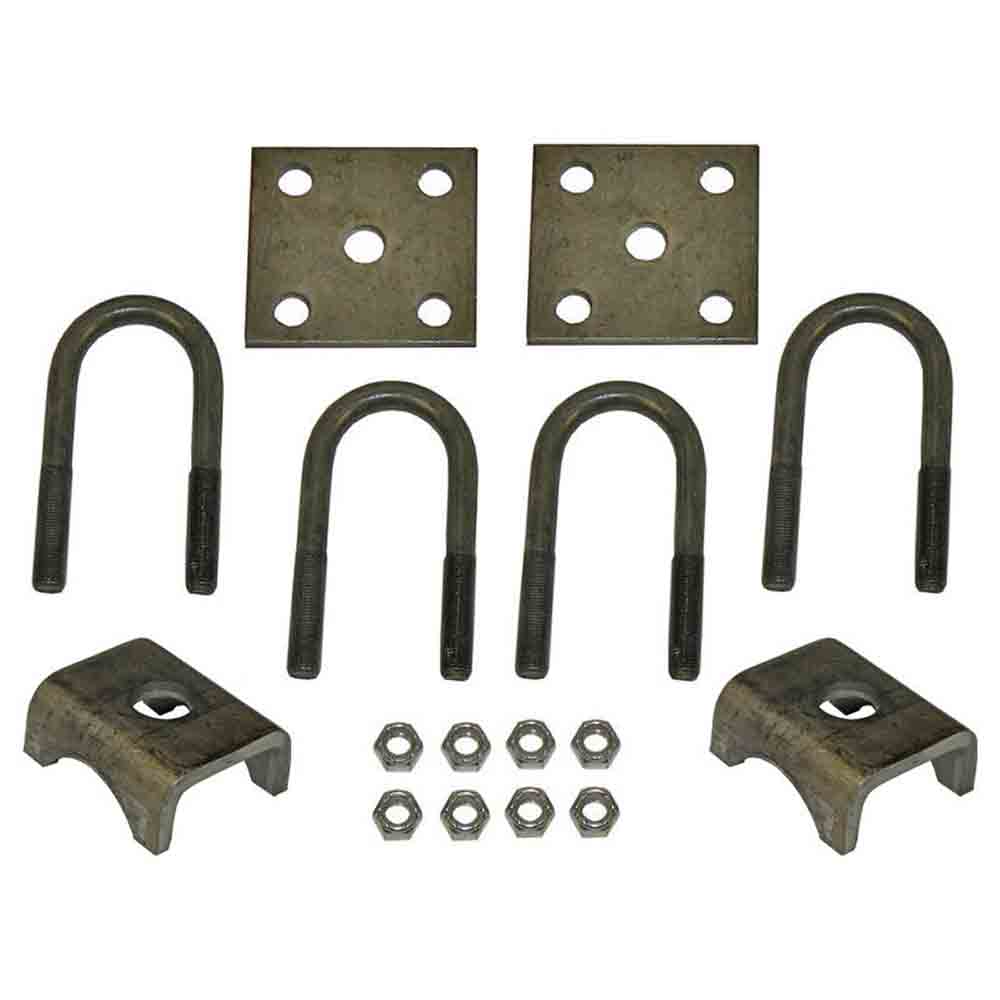 U-Bolt Mounting Kit for 2,200 Pound Axles with 1-3/4 Inch Round Tube