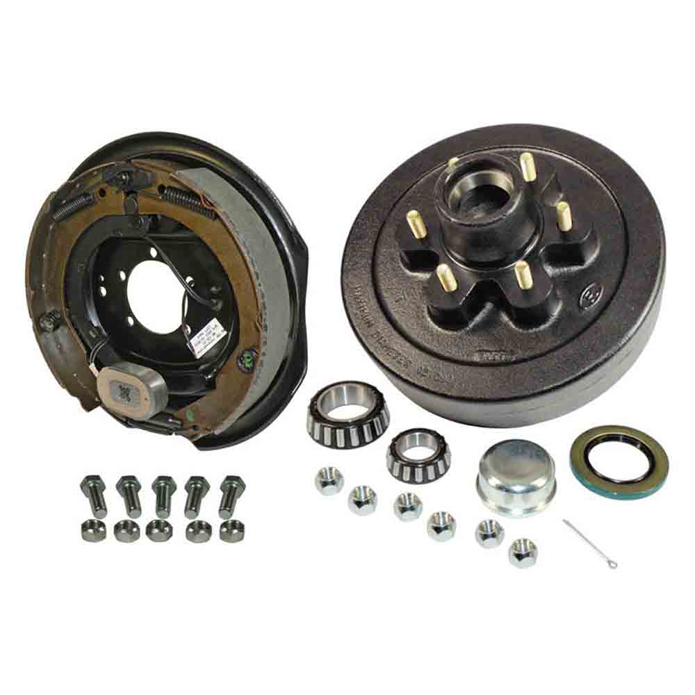 6-Bolt on 5-1/2 Inch Bolt Circle - 12 Inch Hub/Drum With Electric Brake Assembly - Drivers Side