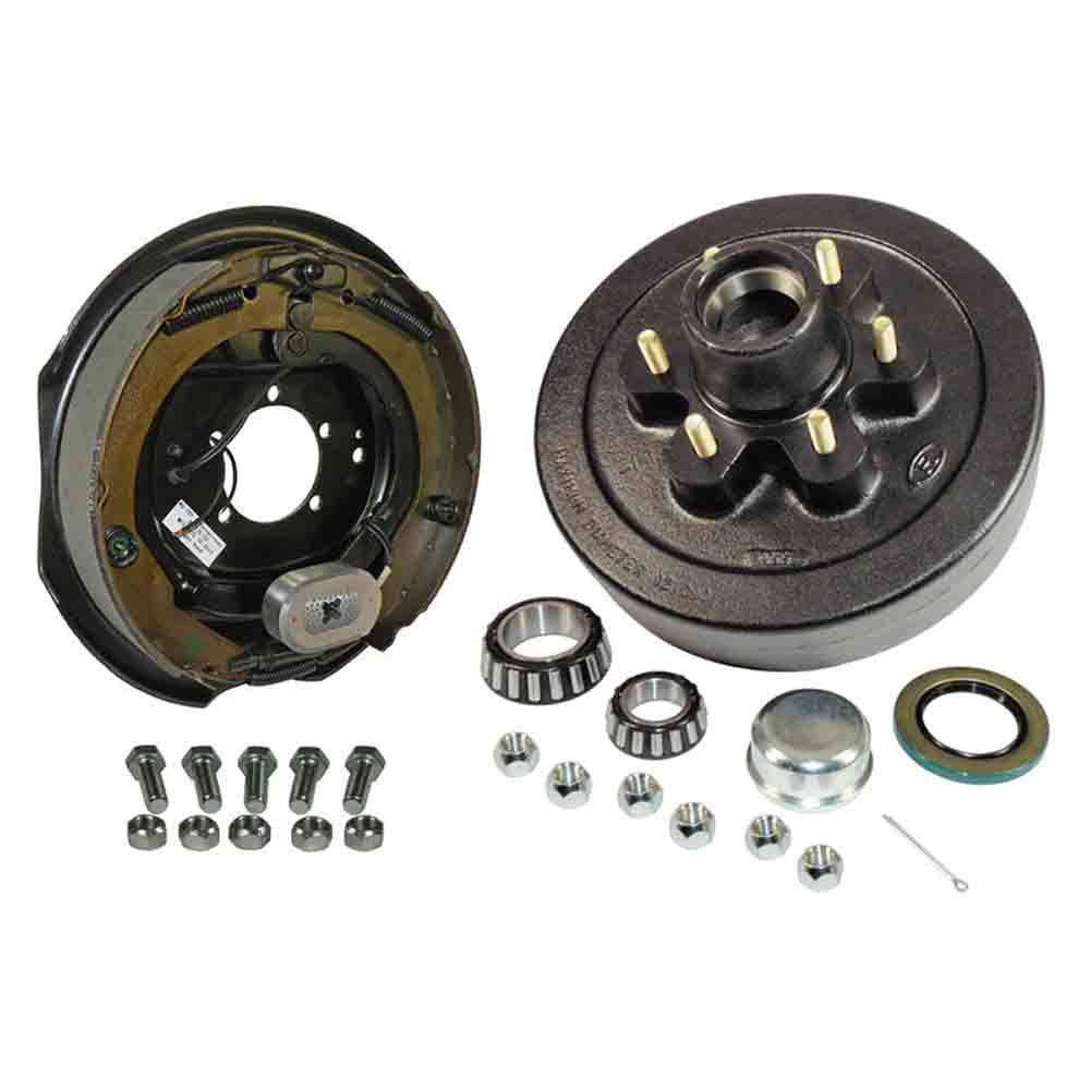 6-Bolt on 5-1/2 Inch Bolt Circle - 12 Inch Hub/Drum With Electric Brake Assembly - Passenger Side