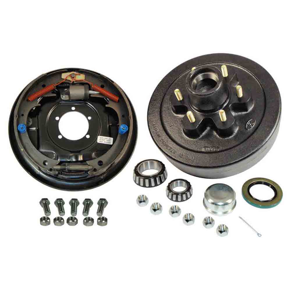 6-Bolt on 5-1/2 Inch Bolt Circle - 12 Inch Hub/Drum With Hydraulic Brake Assembly - Passenger Side