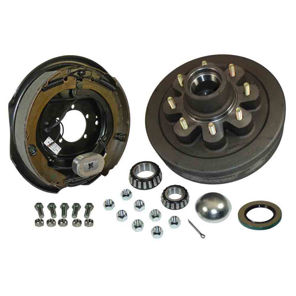 8-Bolt on 6-1/2 Inch Bolt Circle - 12 Inch Hub/Drum With Electric Brake Assembly - Passenger Side