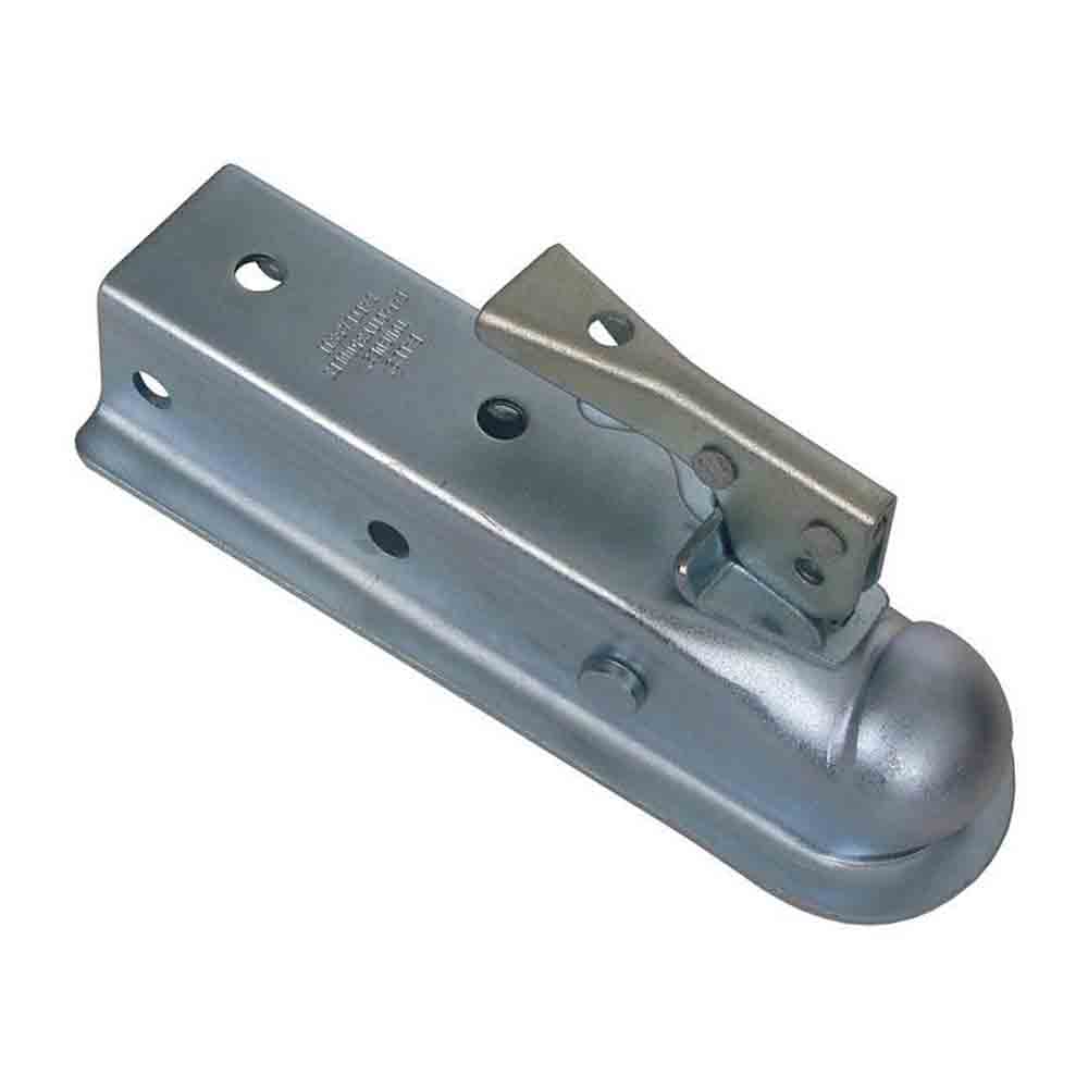 Ram Straight Tongue Coupler, Class II, 3,500 lbs. Capacity, 2 inch Ball Size, 2 inch Channel Width