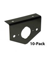 10-Pack of 4-Way and 6-Way Socket Black Mounting Brackets
