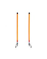 24 Inch Fluorescent Orange Illuminated LED Plow Guides