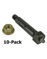 10-Pack of Greaseable Axle Spring Hex Bolt With Lock Nut - 2.90" X 7/16" - 20