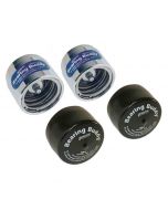 Bearing Buddy Chrome Bearing Protectors with Bras - Pair - 1.980" Diameter