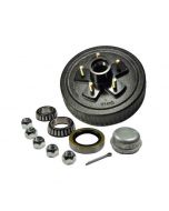 Trailer Hub and Drum Assembly 5 on 4-1/2" Bolt Circle, 1,750lb Capacity for Tapered Spindle