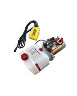 Hydraulic Jack Power Unit Works with Ram Hydraulic Jacks - Dual acting, 4 Quart Reservoir