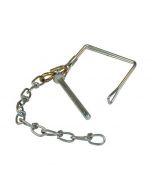 1-4 inch Pintle Hook Safety Pin and 8 inch Chain fits BH8 & RM Series Combination Pintle Hitches