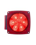 Waterproof LED Combination Tail Light, Driver Side with License Illuminator