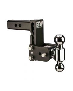 Tow & Stow Double-Ball Mount for 2-1/2 Inch Receivers, 2" and 2-5/16" Hitch Balls, 4-1/2" Drop