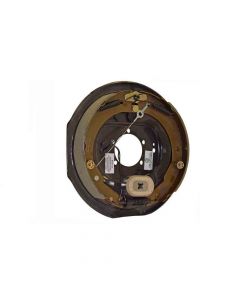 Electric Brake Backing Plate - 12" x 2" Self-Adjusting Assembly - Right Side (Passenger Side)