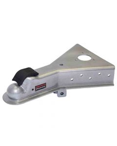 Demco 2 5/16 Inch Ball EZ Latch 50 Degree A-Frame Coupler, 21,000 lbs. Towing Capacity - Silver Painted