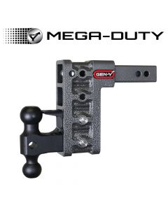 GEN-Y HITCH MEGA-DUTY, 2 Shank, 7.5 Drop, 16K Hitch & GH-051 Versa-Ball & GH-032 Pintle Lock