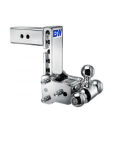 Tow & Stow Chrome Tri-Ball Ball Mount for 2-1/2" Receivers - 7" Drop, 1-7/8", 2" and 2-5/16" Hitch Balls