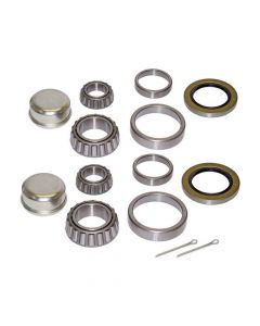 Pair of 5-Bolt On 4-1/2 Inch Hub Assembly - Includes (2) 1-1/16 Inch Straight Spindles & Bearings