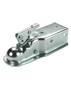 Fulton Straight Tongue Coupler - Zinc Finish - Fits 2" Ball - 3" Wide Tongue - 5,000 lbs. Capacity 