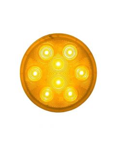 4 Inch Round LED Trailer Tail Light - Amber