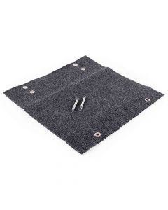 Wrap Around RV Step Rug - For Manual & Electric RV Steps - Fits 18" Wide Steps - Weather-Resistant - 1 -Rug - Gray