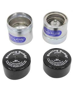 Bearing Buddy (4) 2.441" Chrome for Boat Trailer with Protective Bra - Wheel Center Caps 2441 (2 Pairs)