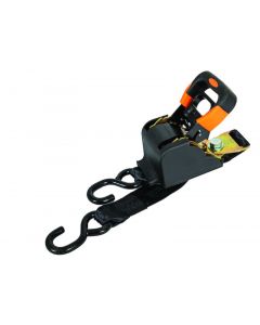 10 Foot Heavy Duty Spring Retractable Ratchet Tie Down - 1,000 lb. Working Load Limit